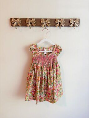 Girls' Smocked Dress with Paisley Print size 24 months